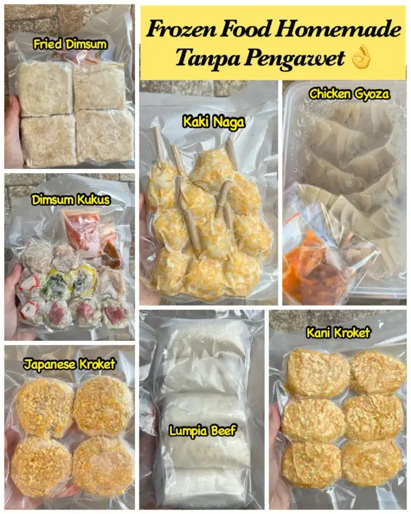 Aneka Frozen food homemade tanpa pengawet