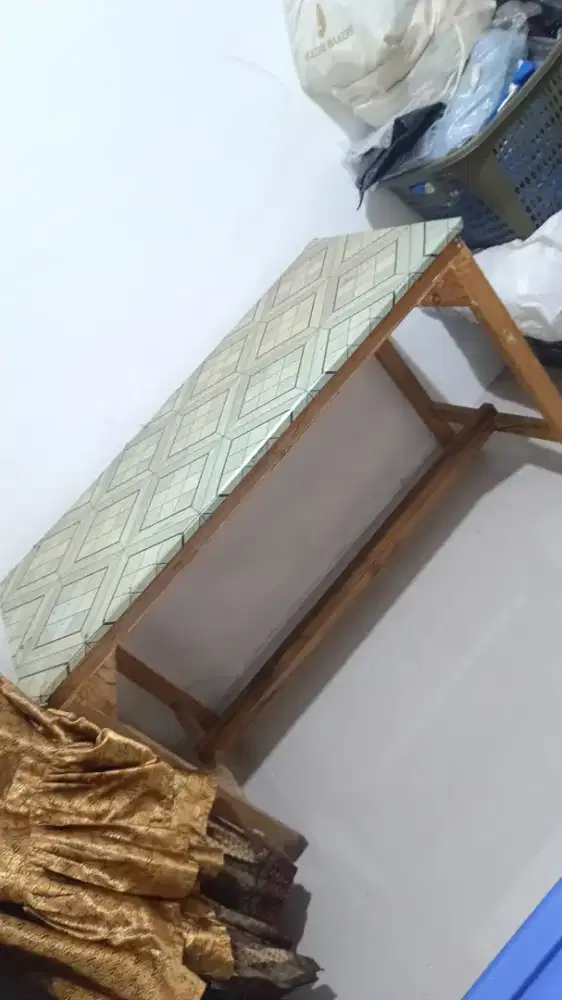 Meja makan kayu meja jualan usaha meja kerja jumbo