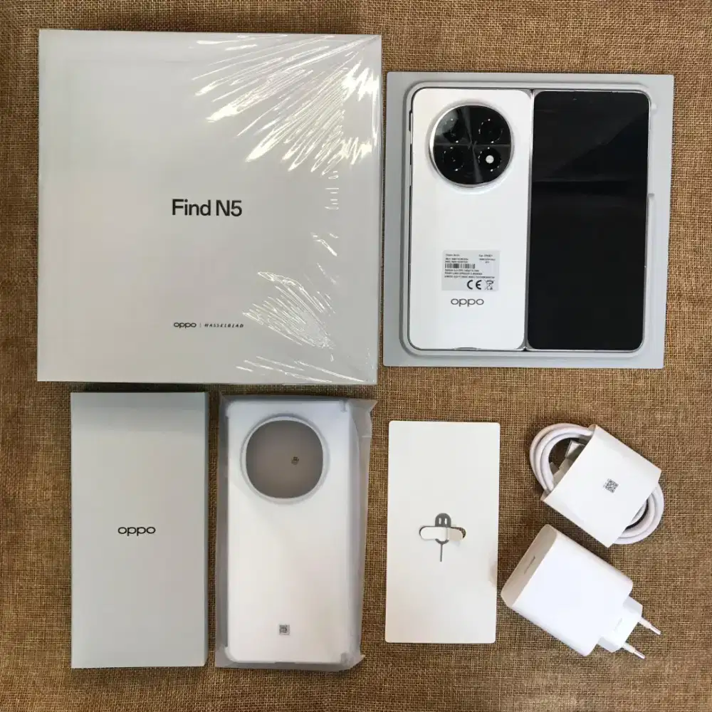 Oppo Find N5 Fold 5G 16/512GB Mysti White Super Mulus Like new resmi