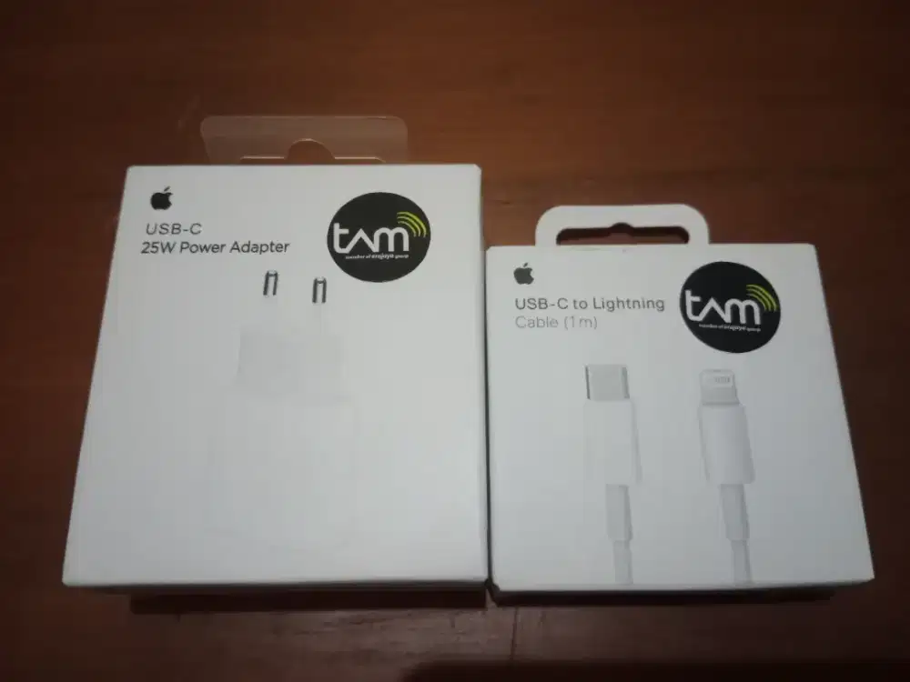 Adaptor Original Tam Iphone 25watt+Kabel Data Tipe C To Lighting(New)