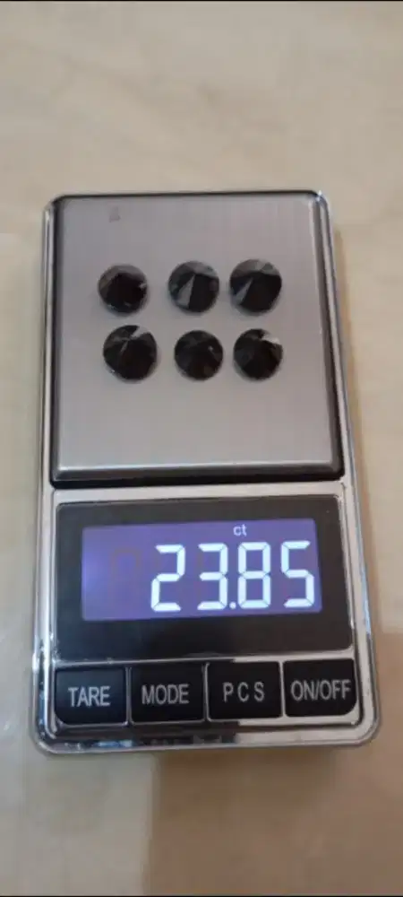 Black Diamond Moissanite 23.85 ct 6 pcs