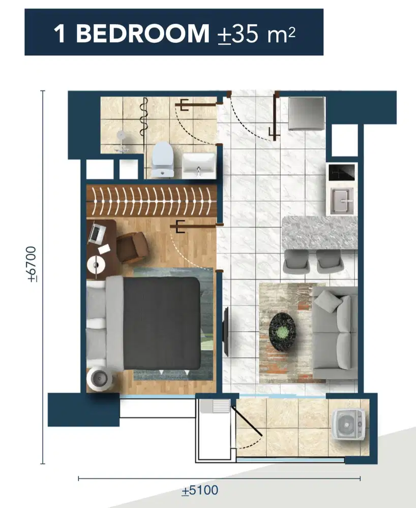 Dijual Apartemen Sky House BSD Free PPN Free DP Free Furnished