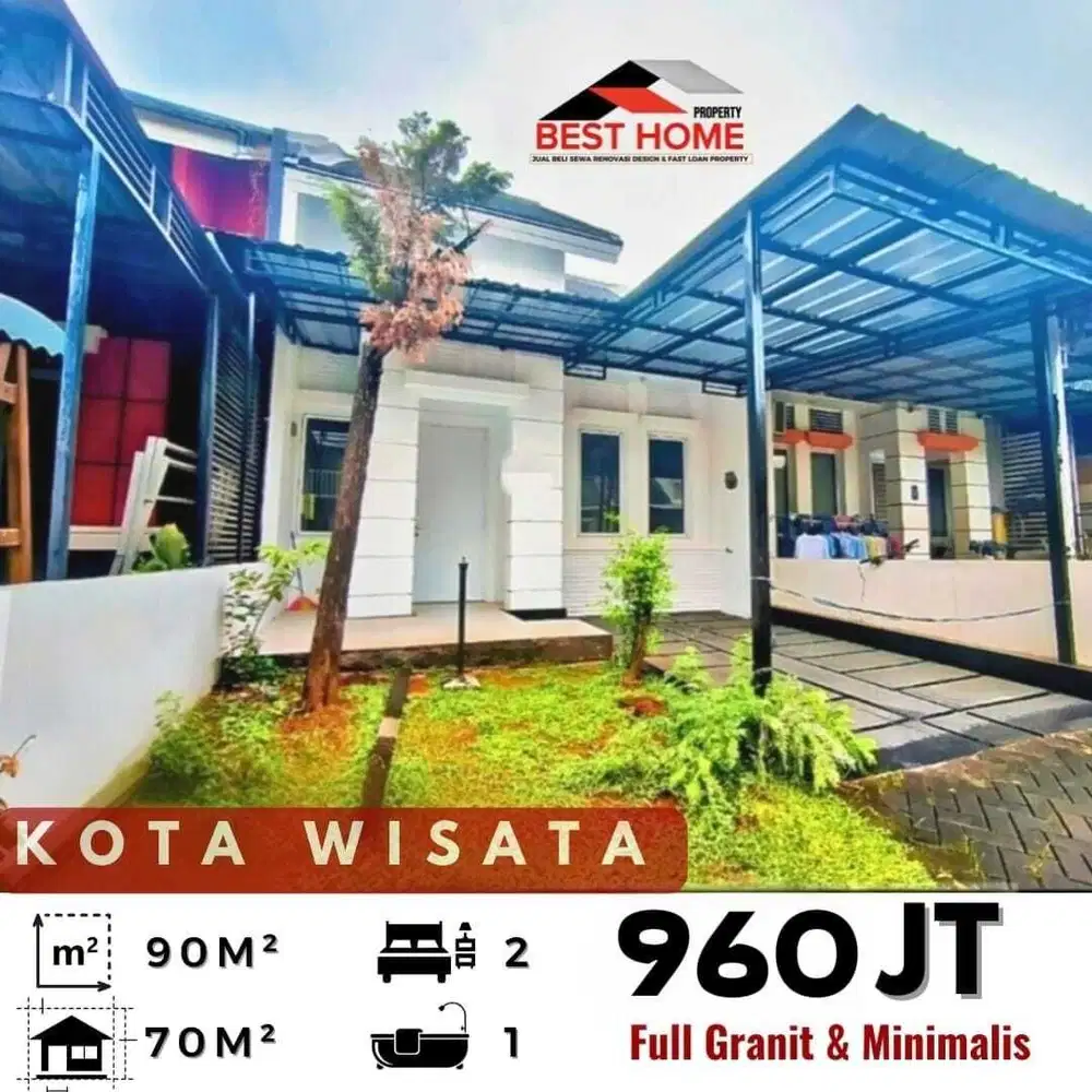 Rumah Murah Siap Huni dan Full Renovasi di Kota Wisata