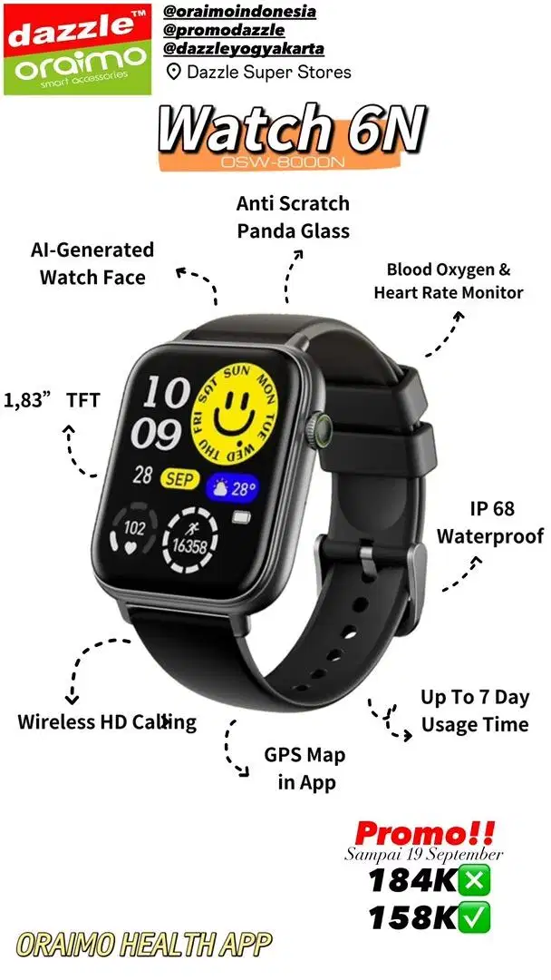 Smartwatch Oraimo OSW-8000N
