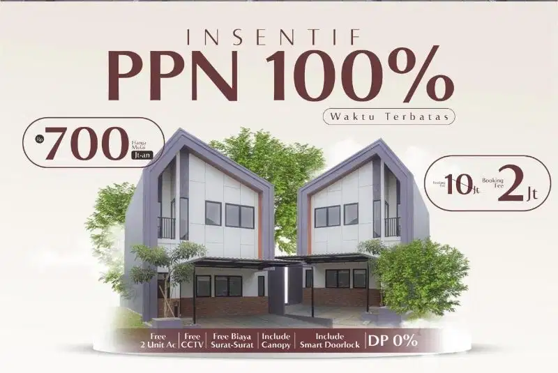 Dijual Rumah Baru Siap Legok Free PPN