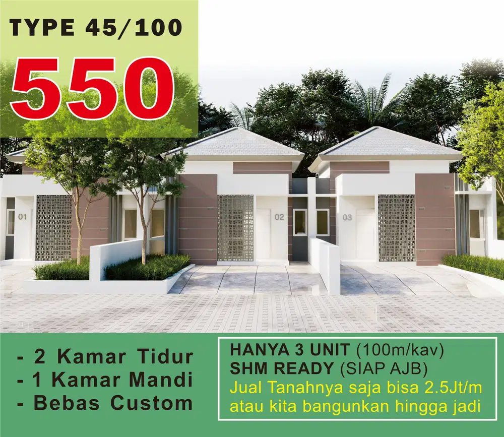 Rumah dan Tanah di Pleret Bantul