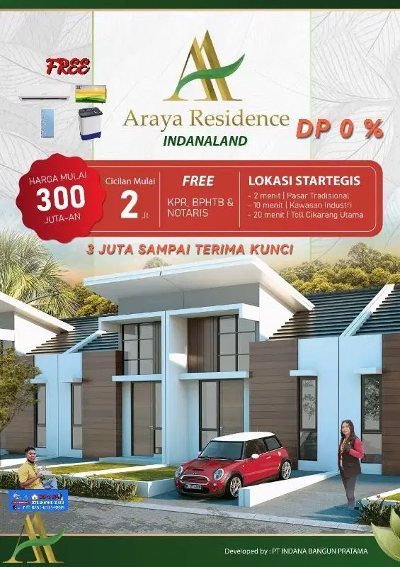 ARAYA RESIDENCE DP 0.ALL In 3 JUTA