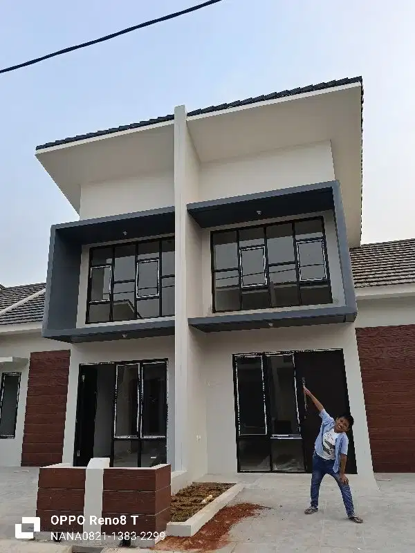 DIJUAL RUMAH MINIMALIS KONSEP MEZZANIN DP 0 DI SETU BEKASI
