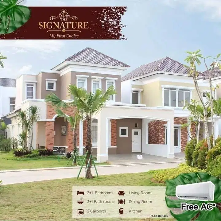 THE SIGNATURE - SERPONG NATURA CITY RUMAH MEWAH NEMPEL BSD DENGAN TANAH LUAS HARGA MURAH DIKELASNYA