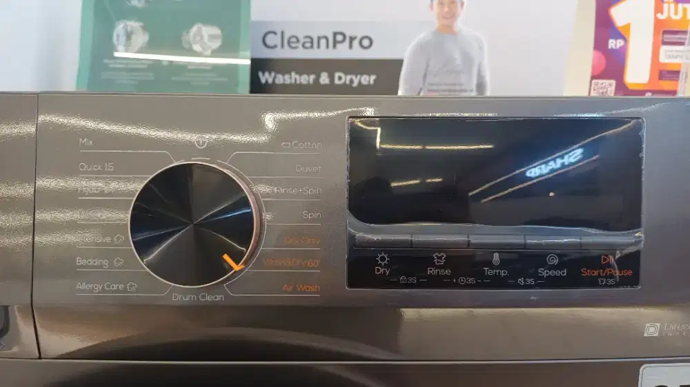 TCL WASH MACH FL DRYER 10KG BISA CICILAN 0%