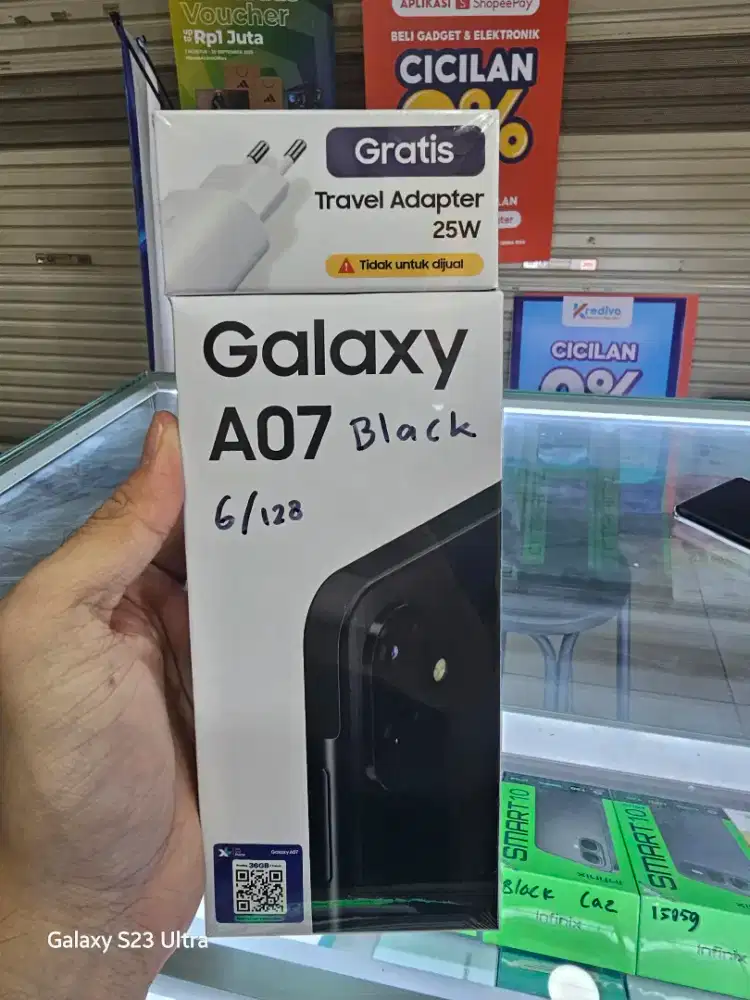 SAMSUNG A07 6/128 BLACK SEGEL