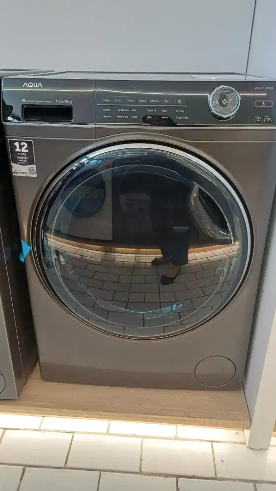 AQUA WASH MACH DRYER FL 10KG BISA CICILAN 0%