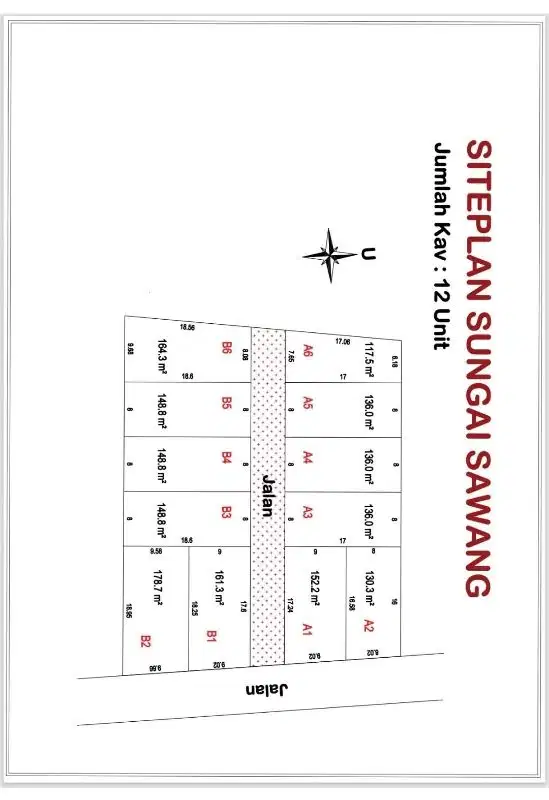 Tanah kavling sungai sawang kota Jambi