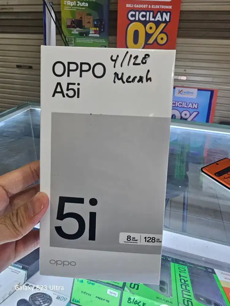 OPPO A5i RAM 4+4/128GB SEGEL BOX MERAH