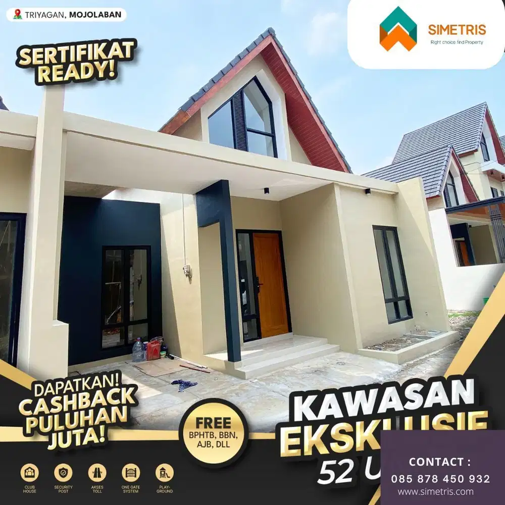 Rumah Minimalis Dekat Kampus UNS Desain Scandinavia