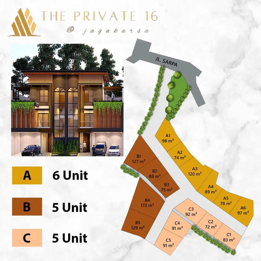 Dijual Rumah Modern Di THE PRIVATE 16 JAGAKARSA Lokasi Strategis