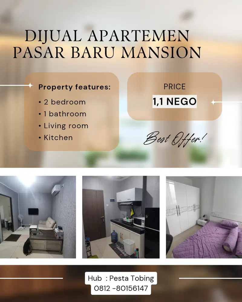 Jual Apartemen di Pasar Baru