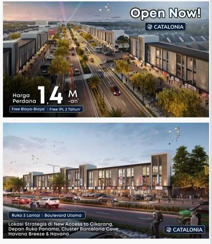 Ruko Catalonia Ruko terbaru di metland cibitung