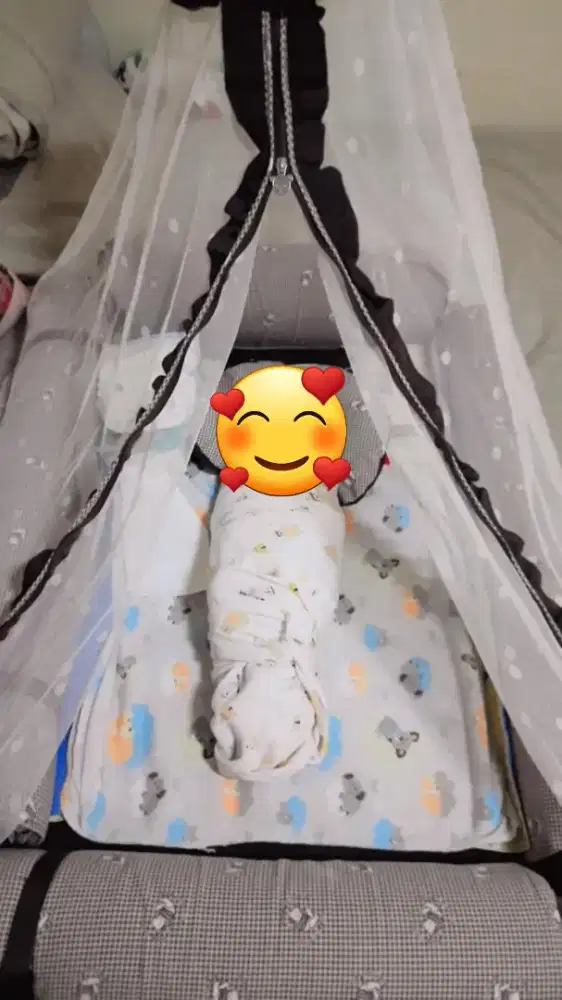 Kasur bayi set kelambu merek Dialogue