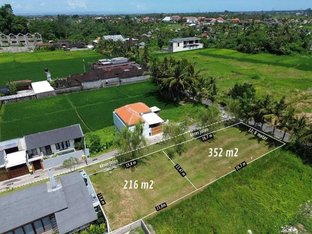 Tanah Strategis di Kawasan Villa Lodtunduh Ubud