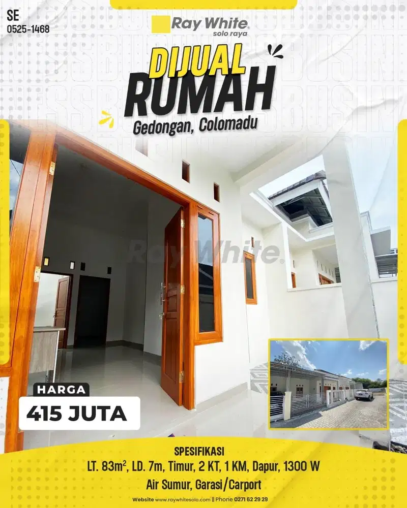 Rumah Baru Modern Minimalis di Gedongan, Colomadu