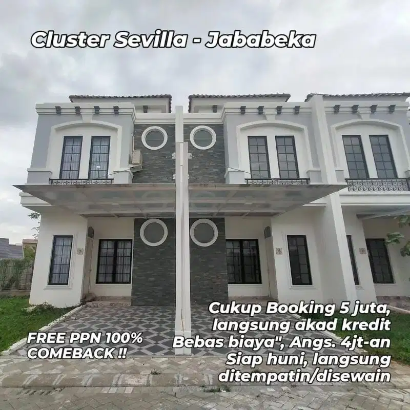 CLUSTER SEVILLA, 2 Lantai, Jababeka Residence