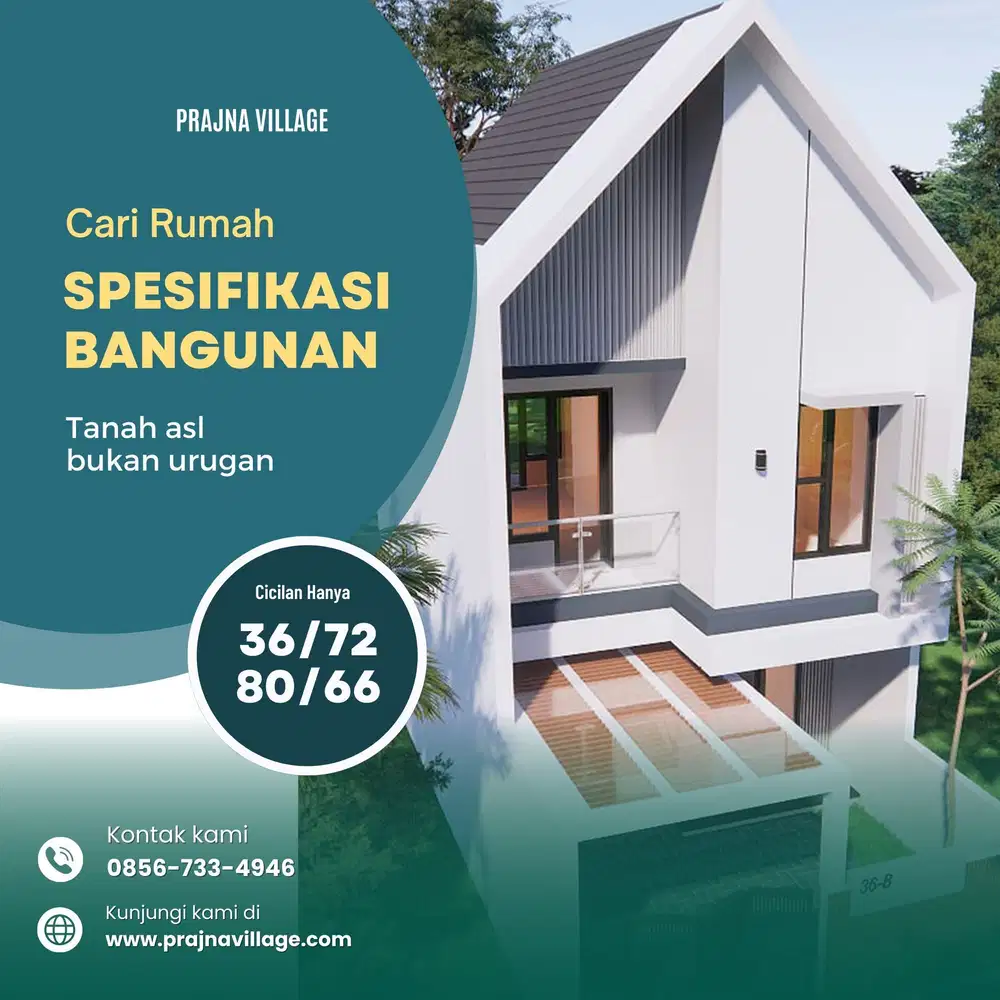 Dijual Rumah Modern Di PRAJNA VILLAGE DEPOK Lokasi Strategis