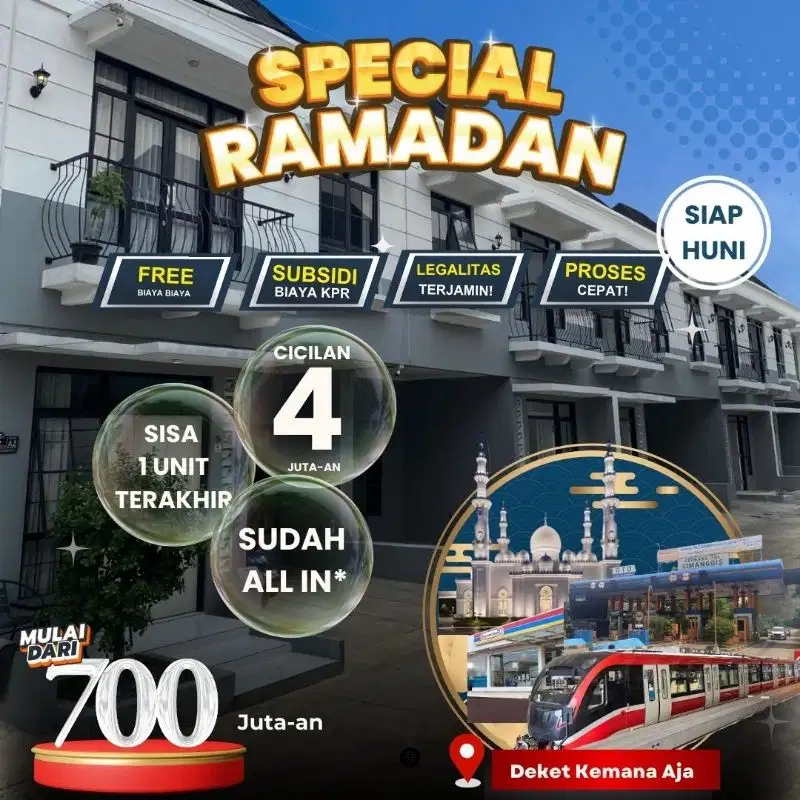 SIAP HUNI BEBAS BANJIR ! CLUSTER MODERN