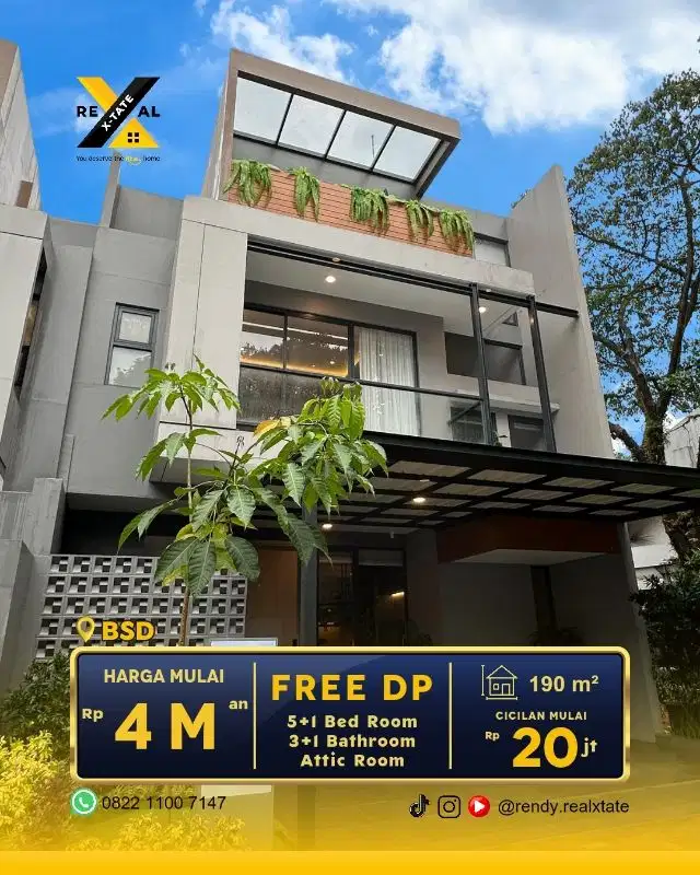 Dijual Rumah Mewah BSD City Luxe
