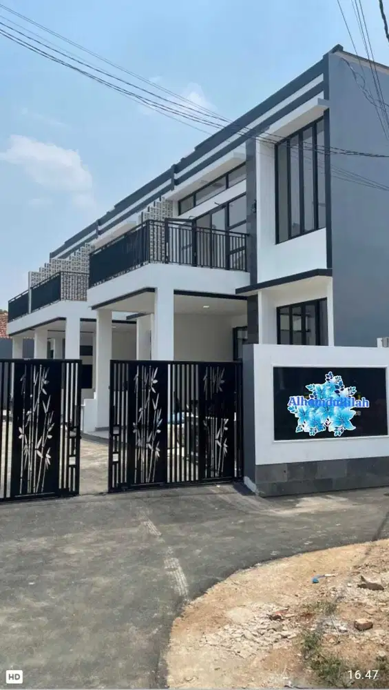 Dijual Rumah baru dalam cluster siap huni 2 Lantai SHM Di Tanah Baru B