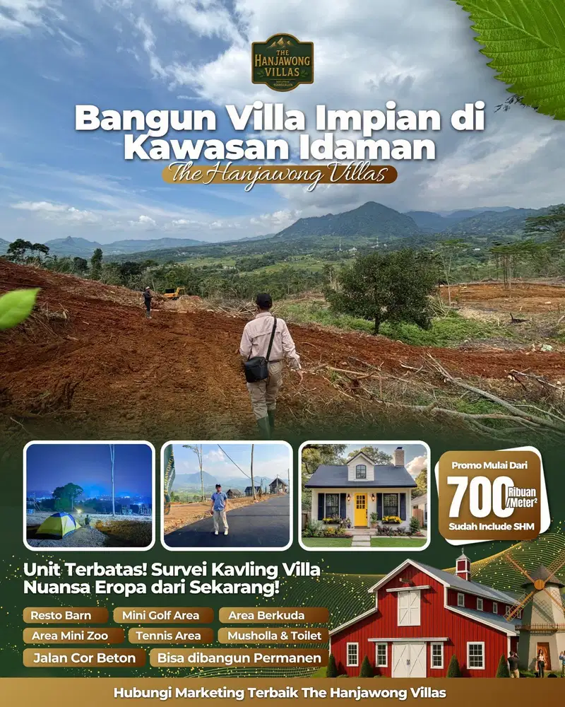 Kavling Viral Di Pinggir Jalan Puncak 2 Bogor The Hanjawong Villas