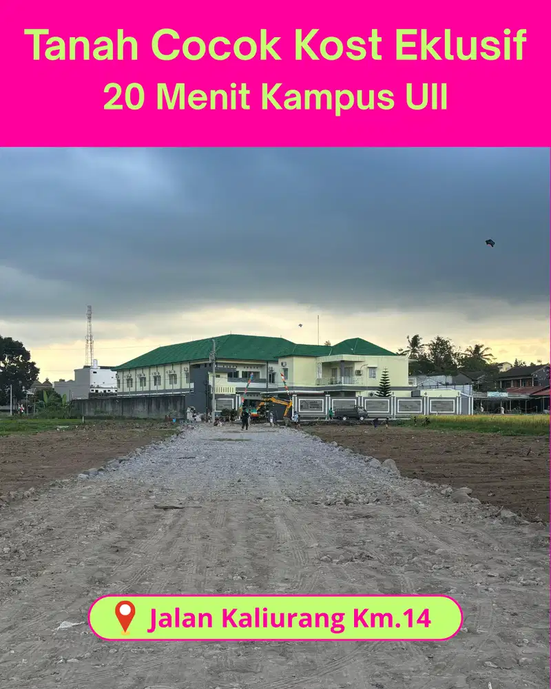Tanah Cocok Kost Ekslusif, View Merapi, 20 Meter Kampus UII