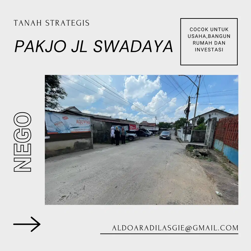 Tanah tengah kota pakjo jln swadaya