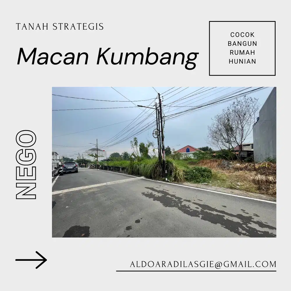 Dijual Tanah tengah kota area strategis