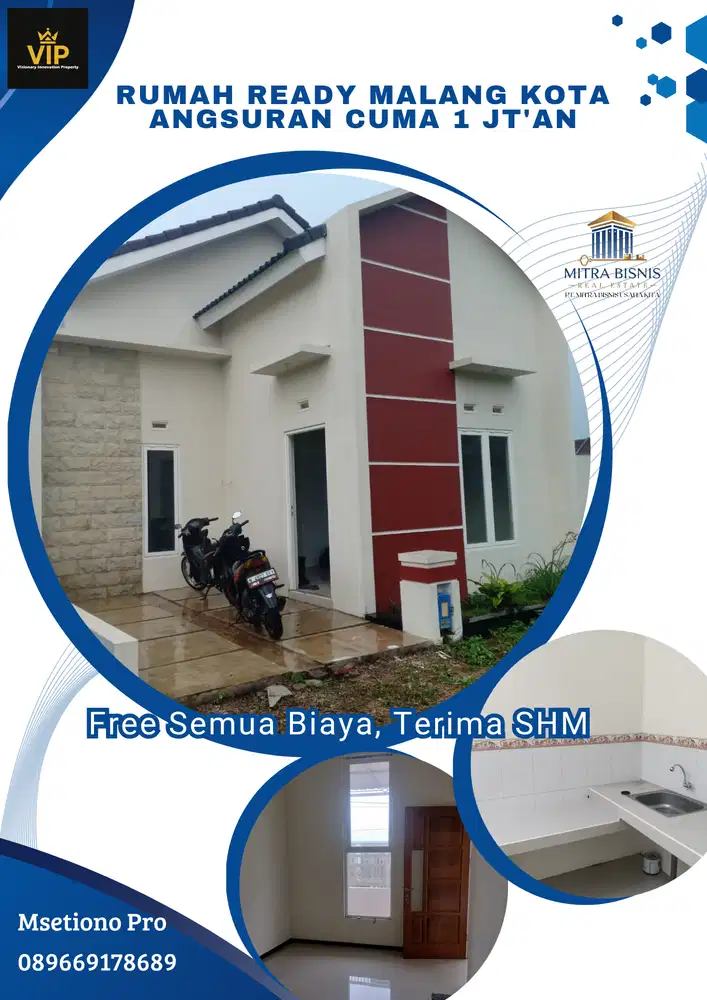 Rumah Ready Free Biaya Sukun Malang
