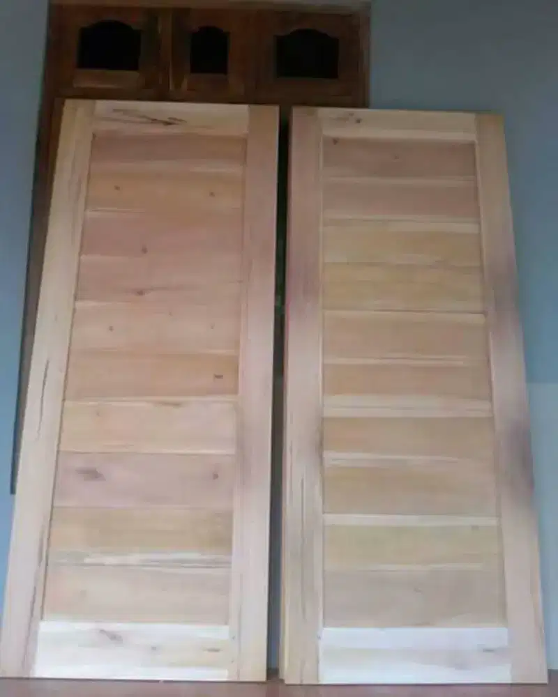 Jual daun pintu bahan kayu mahoni dan jati