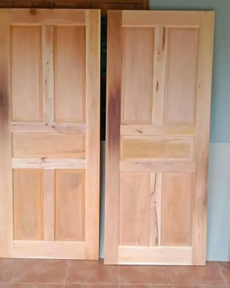 Jual daun pintu bahan kayu mahoni dan jati