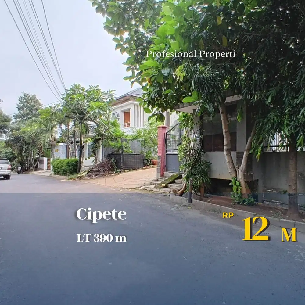 DIJUAL KAV TANAH KOSONG CIPETE JAKARTA SELATAN