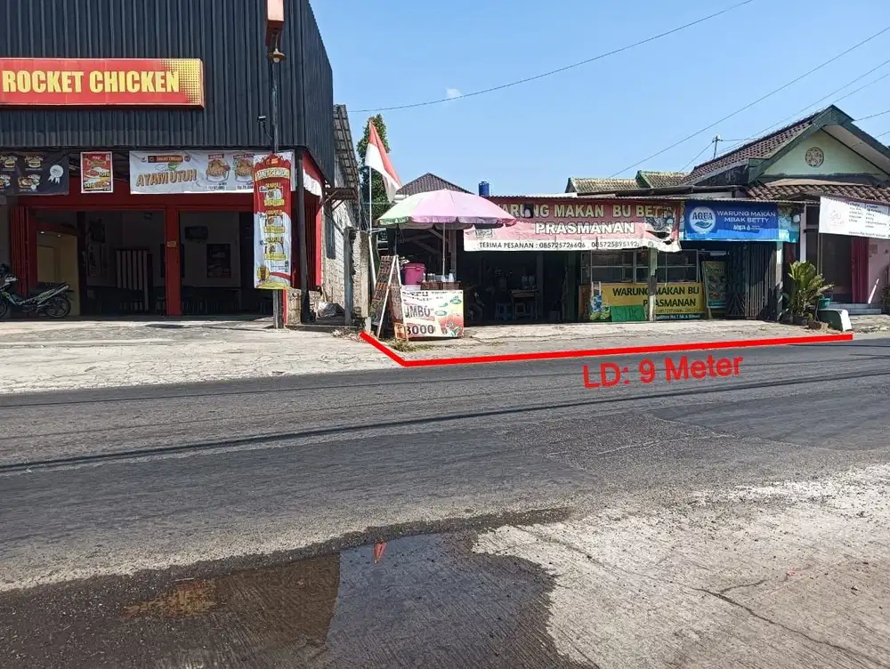 Tanah Usaha Jl Raya Berbah Samping Rocket Chicken Harga 4 Jt-An