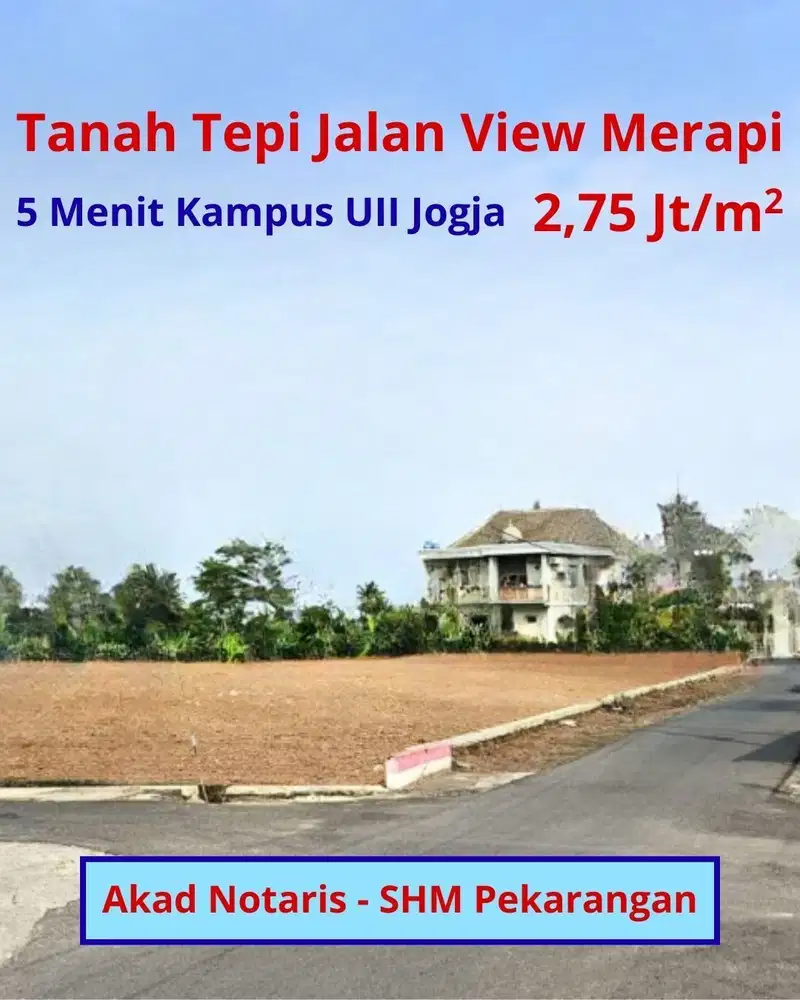 Tanah Area Kampus UII Jogja, Cocok untuk Kos