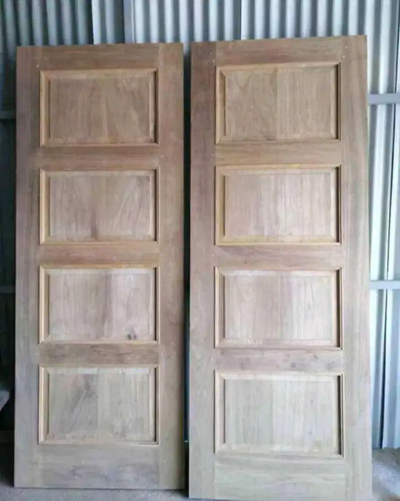 Jual daun pintu bahan kayu mahoni dan jati