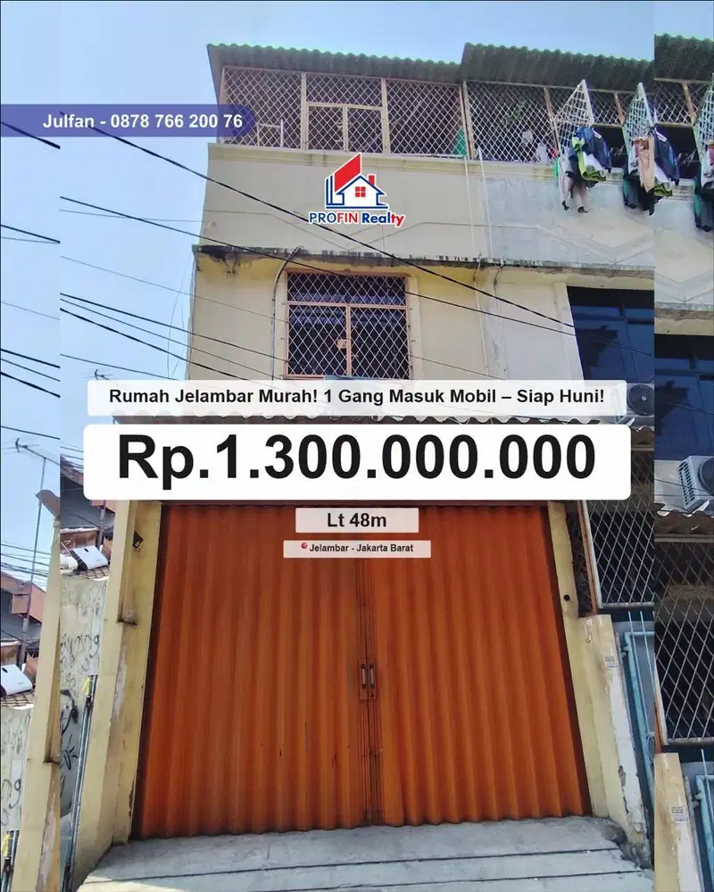 Dijual Murah rumah di Jelambar Jakarta Barat