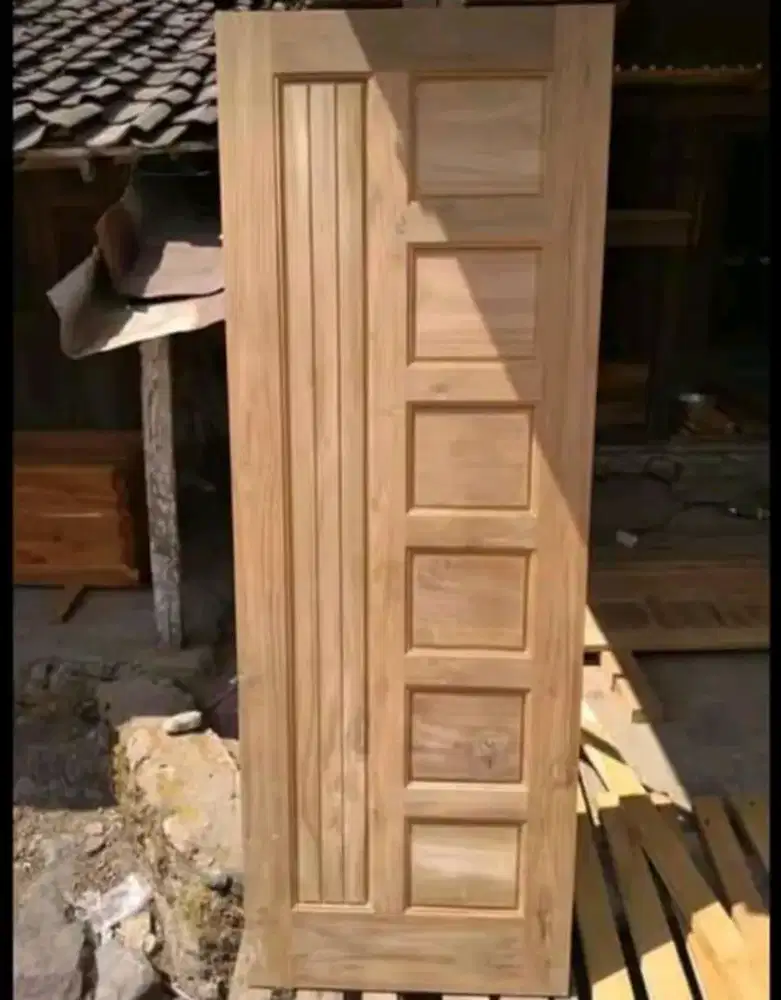 Jual daun pintu bahan kayu mahoni dan jati