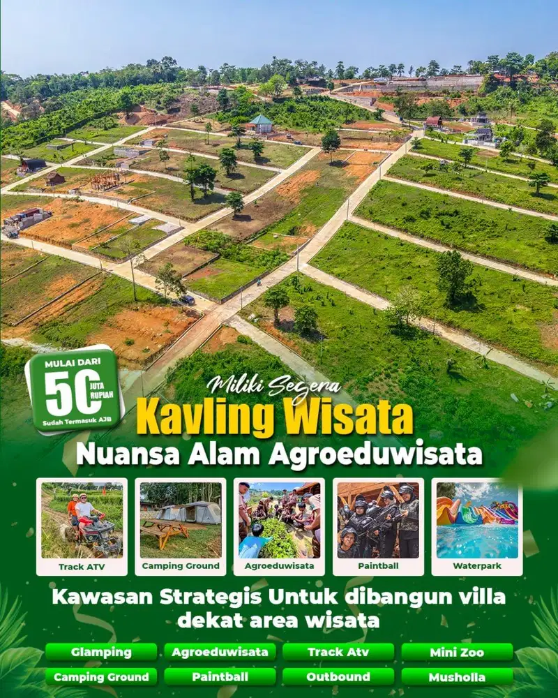 Investasi Masa Depan Di Tanah Kavling Wisata Nuansa Alam Bogor