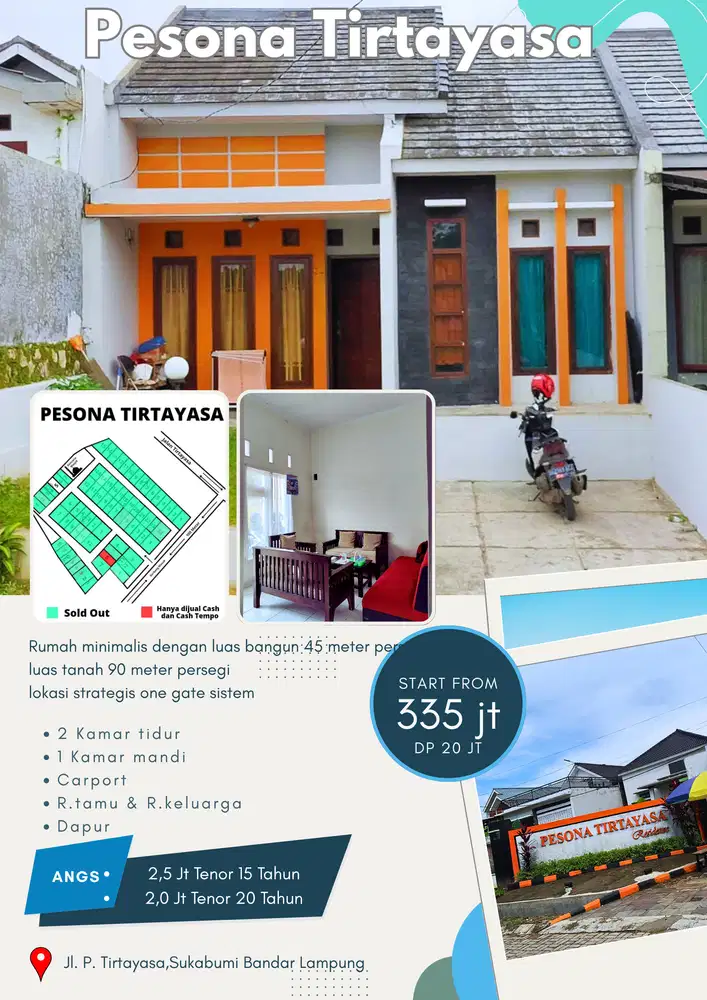 DIJUAL RUMAH MINIMALIS 2 KAMAR DI SUKABUMI BDL DKT SMK 5