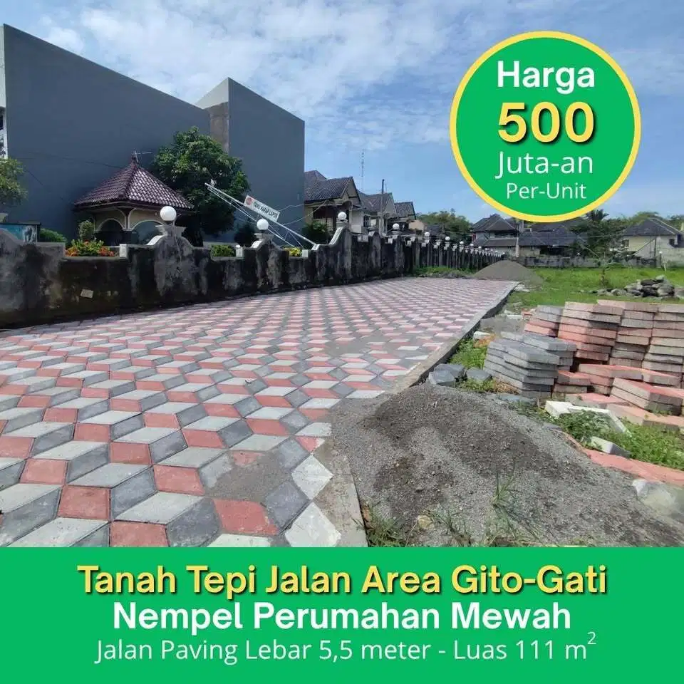 Tanah Jogja Area Gito-gati Dekat, Tepi Jalan Dekat Mall SCH