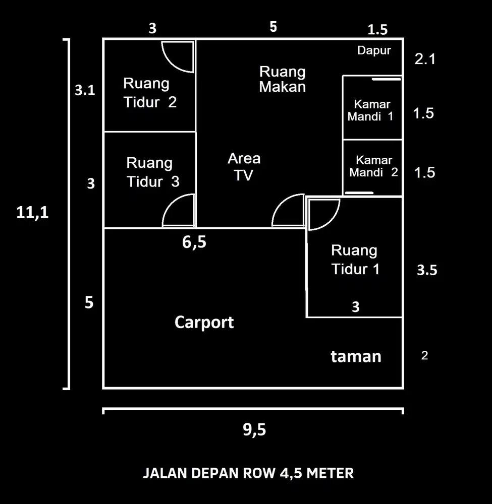 Rumah Baru  3 Kamar Tidur Dalam Perumahan Dekat Stasiun. Kab Bogor