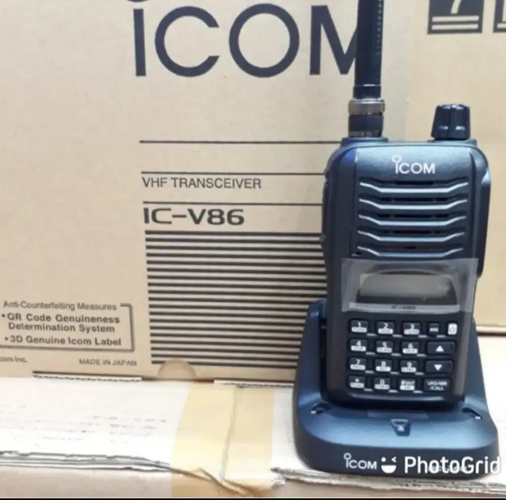 Handy Talky ht icom icv86 9c v86 vhf new ori