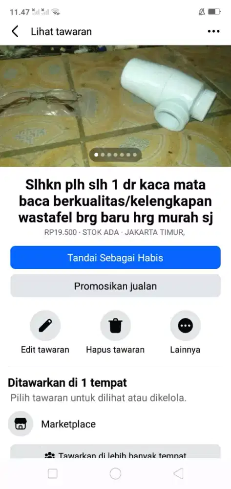 Slhkn plh slh 1 dr kaca mata baca atau sblh nya hrg murah sj cpt
