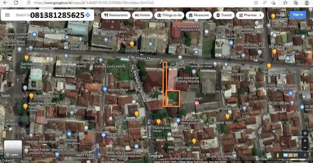 TANAH SIAP BANGUN LOKASI STRATEGIS PUSAT KOTA BANDAR LAMPUNG